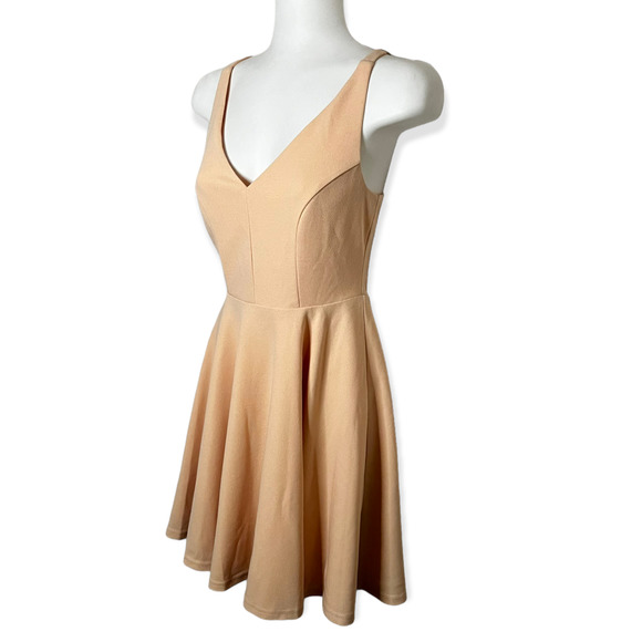 Lulus Women's Darling Delight Blush Skater Dress Size XS - Picture 1 of 12